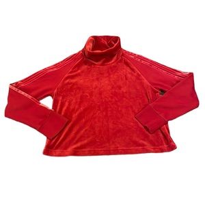 adidas Red Turtleneck Sweatshirt